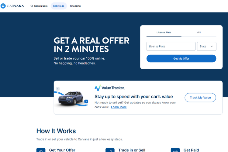 Review of Carvana Selling Process