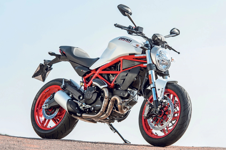 Ducati Monster 797 Motorcycle Parked Outdoors