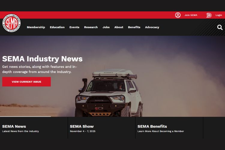 SEMA Show news and updates banner