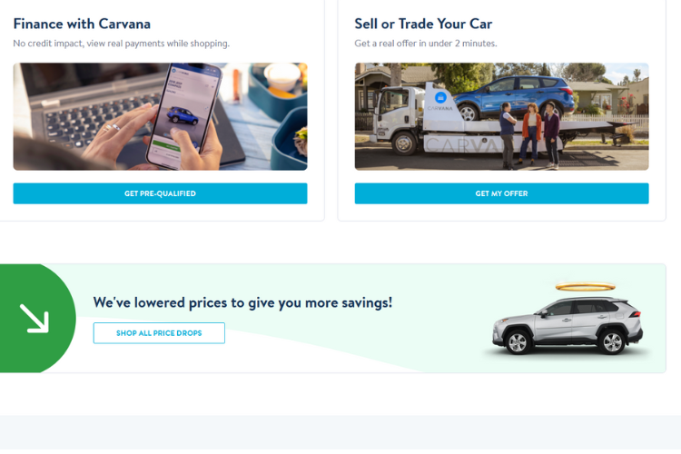 Carvana car buying selling financing platform