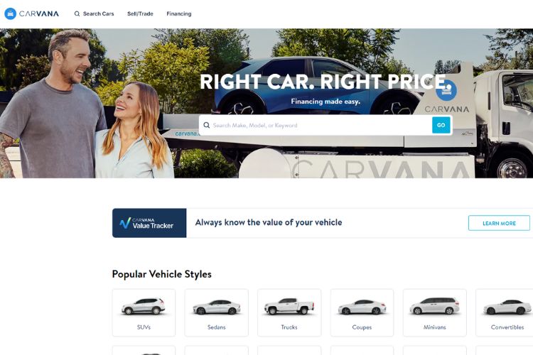 Carvana Platform Score for Vehicle Listings