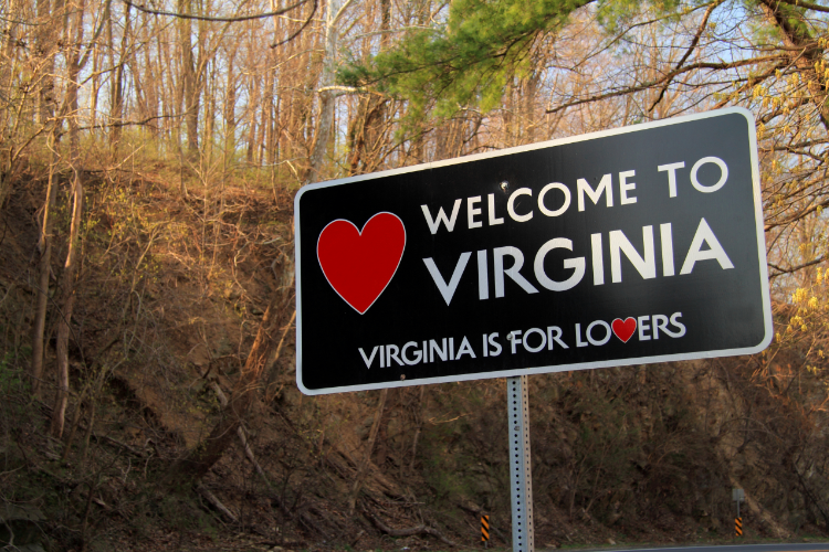 Welcome To Virginia Roadside Signboard