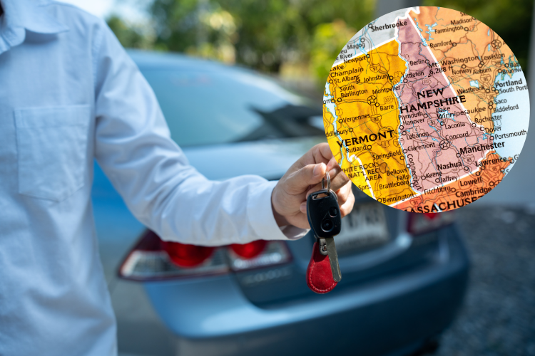 Car Buyer Holding Keys In New Hampshire