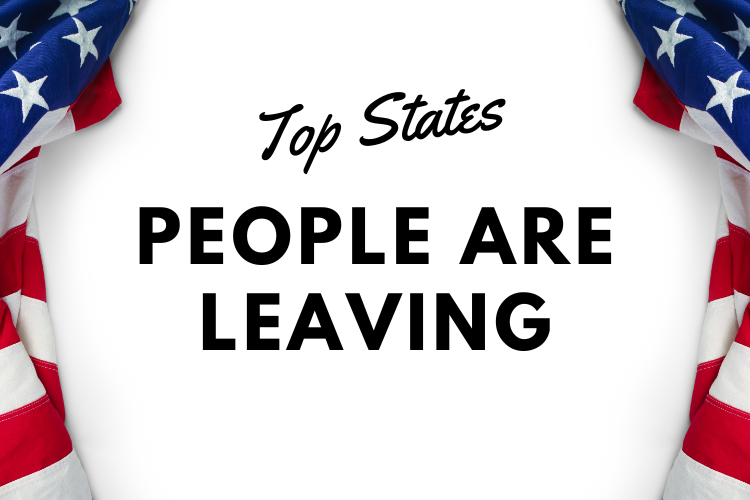 Top States People Are Leaving Graphic