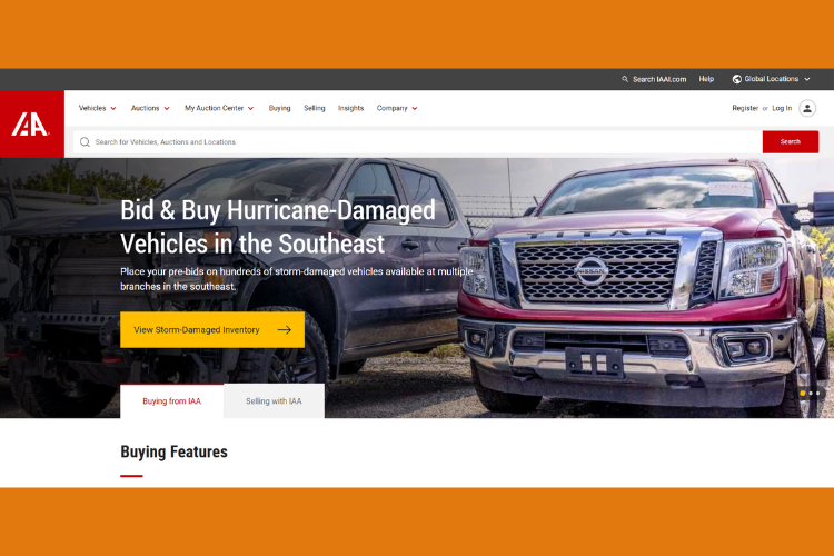 IAAI Insurance Auto Auctions Vehicle Sales