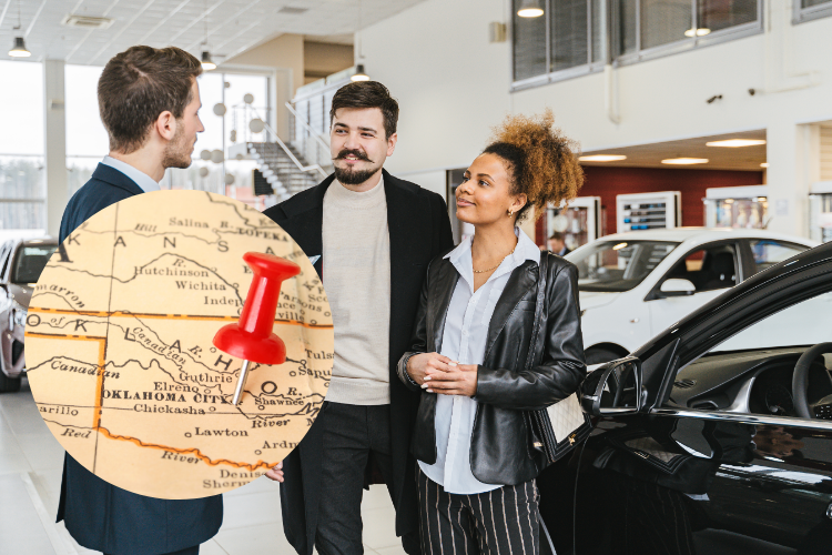 Car Buyers Discussing Best State Oklahoma