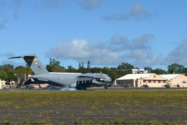 Military Aircraft Landing At Wheeler Armyfield