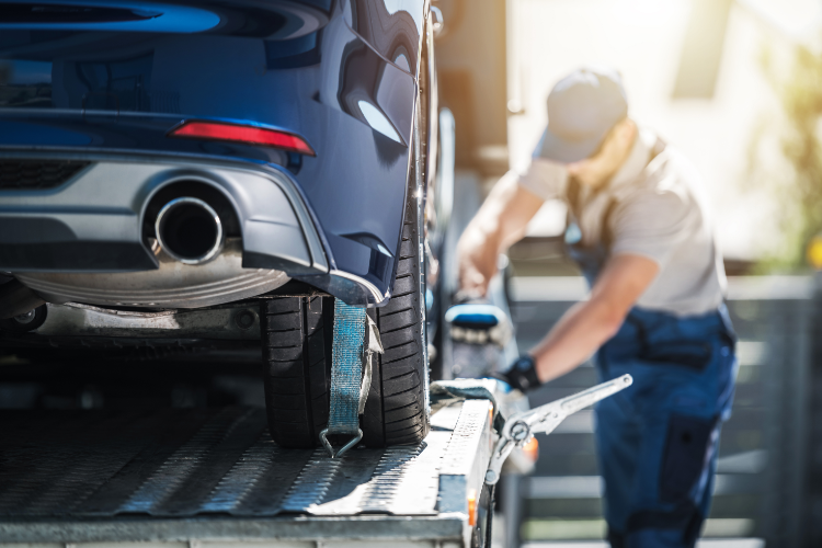 Securing Car for Safe Vehicle Shipping