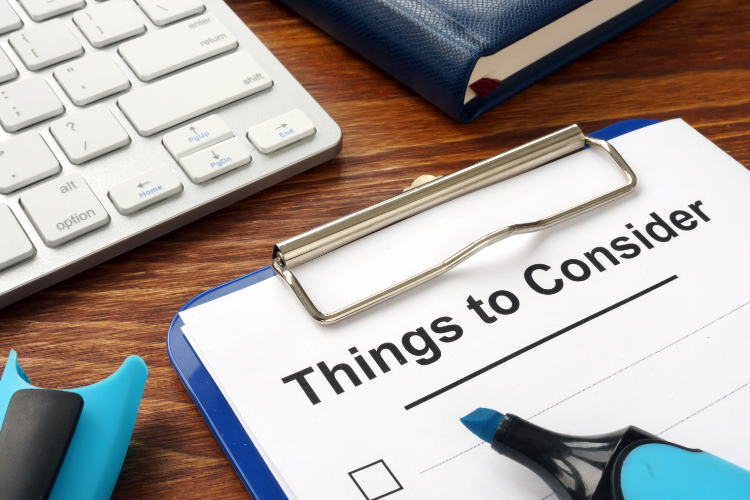 Checklist on clipboard with keyboard, marker