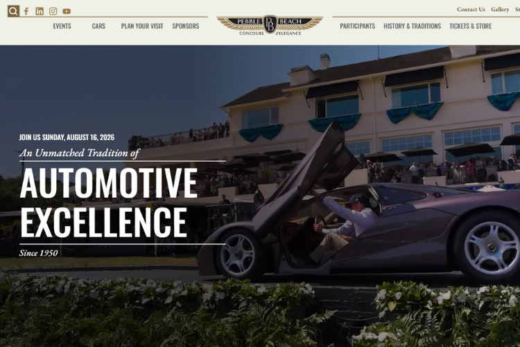 Pebble Beach Concours d’Elegance 2026 Showcase