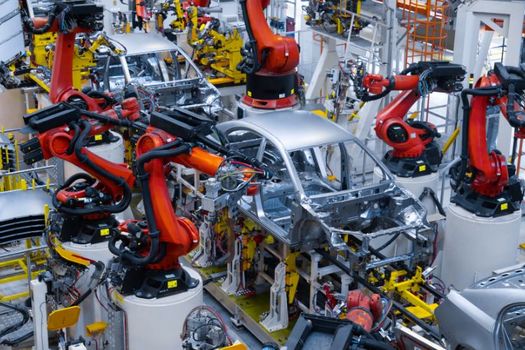 Robotic Car Manufacturing Assembly Line