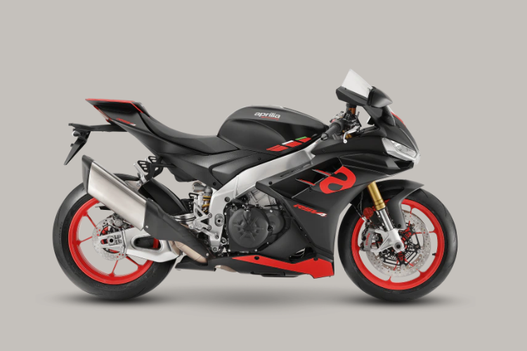 Aprilia Black And Red Sport Motorcycle