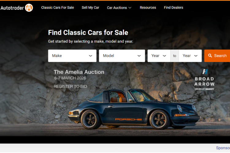 Autotrader Classics Classic Car Marketplace Homepage