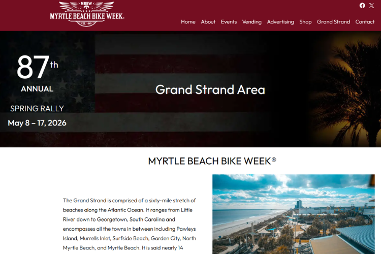 Grand Strand Area Myrtle Beach Bike Week