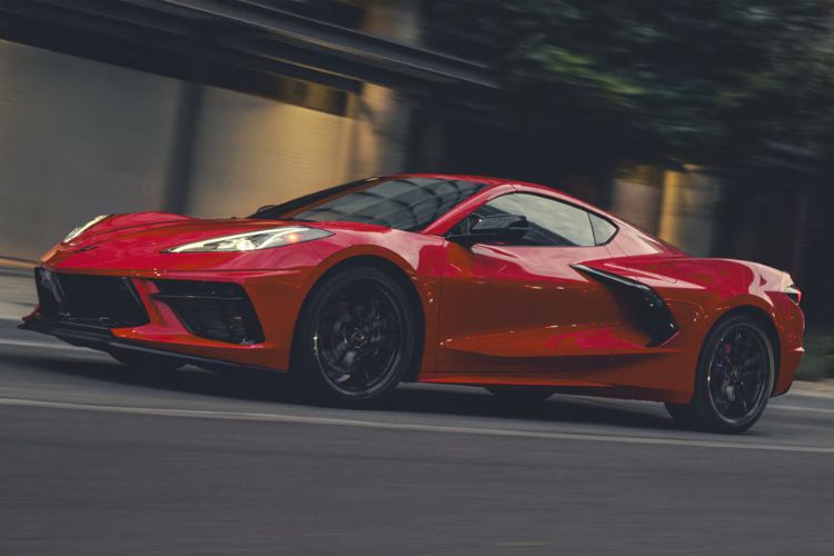 Red Chevrolet Corvette Exotic Sports Car