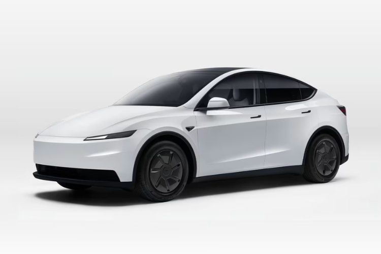 White Tesla Model Y Electric SUV