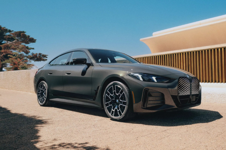 Black BMW i4 Electric Sedan Outdoor View