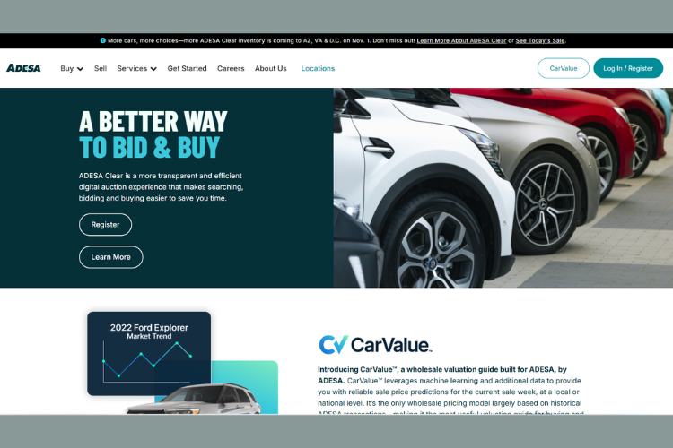 Adesa Transparent Digital Auto Auction Platform