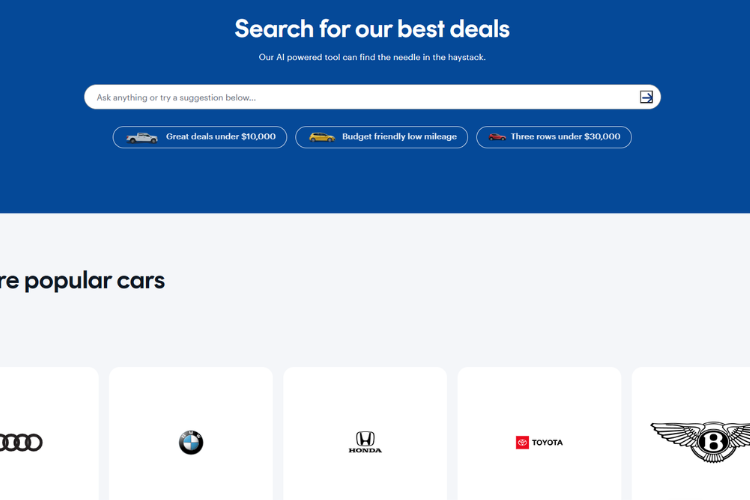 CarGurus AI Powered Car Deals Search