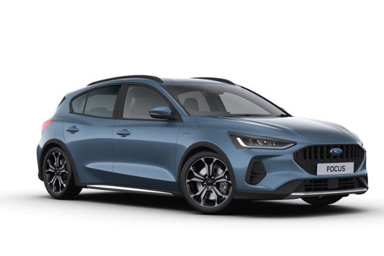 Ford Focus Blue Hatchback Studio View