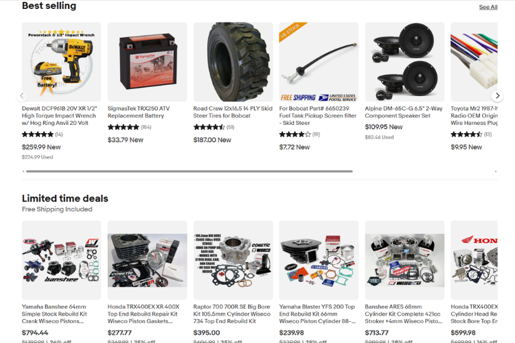 eBay Motors platform