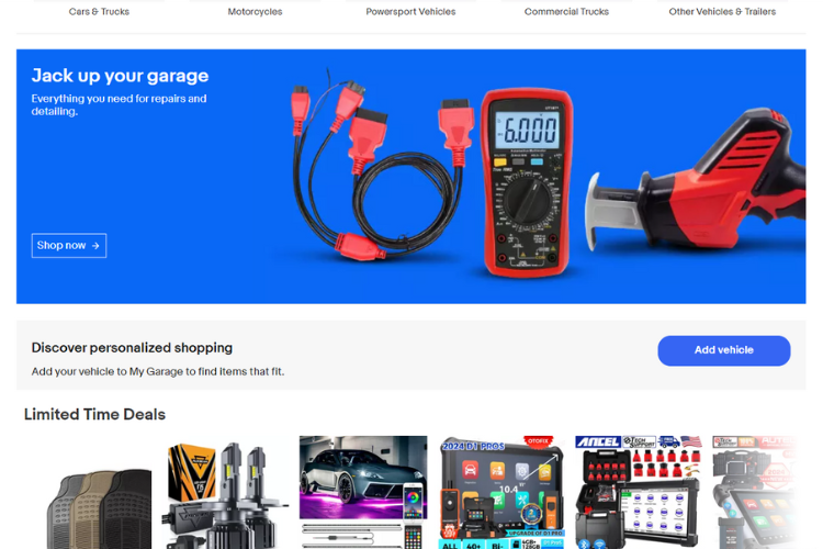 Ebay Motors Auto Parts And Tools Marketplace
