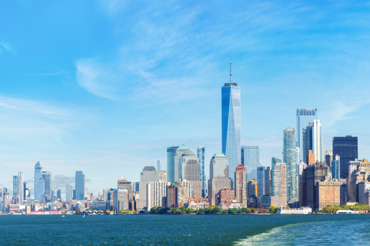 New York City Skyline With One World Trade