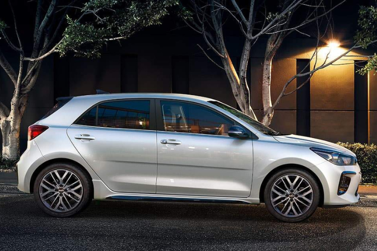 Kia Rio Parked At Night