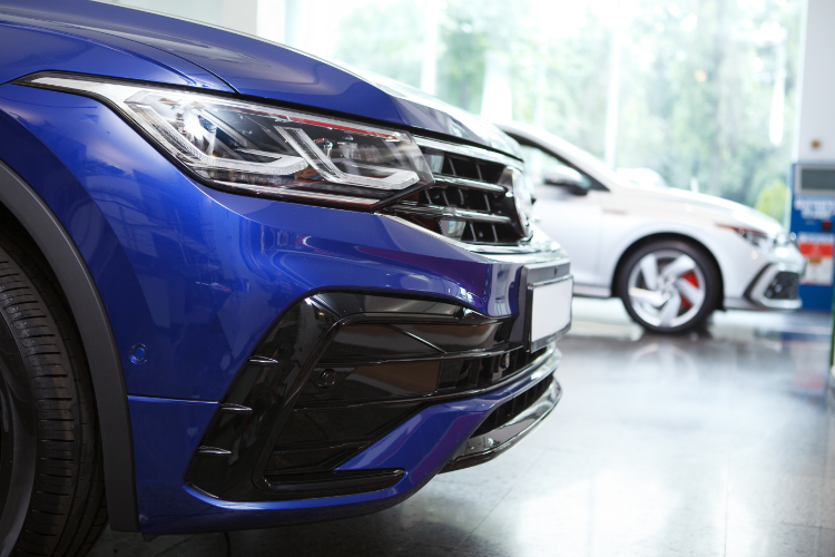 Affordable Car Front Detail Inside Showroom